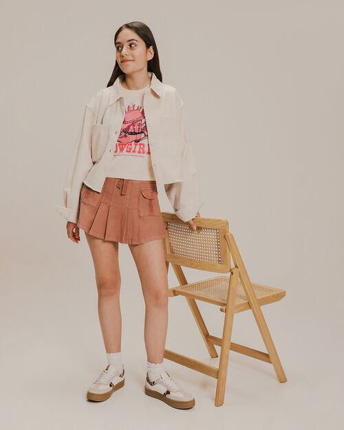 Playera Manga Corta Rosa